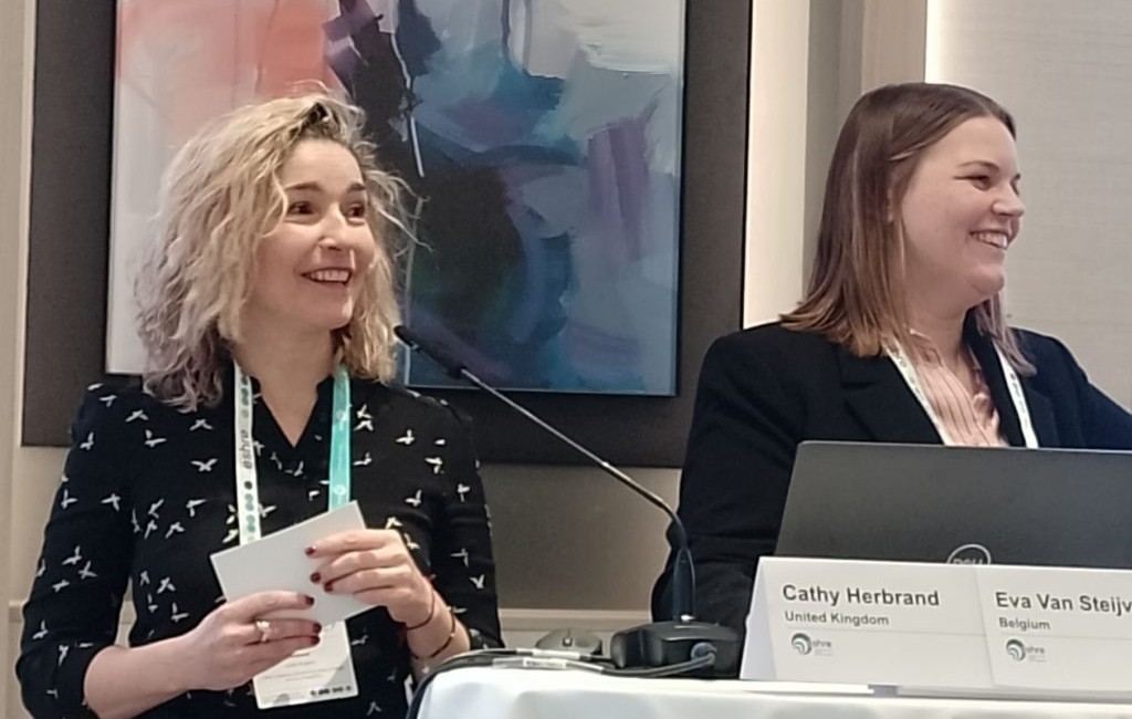 Prof Cathy Herbrand and Dr Eva Van Steijvoort open the ESHRE Campus event on ECS in Ghent, Belgium, February 2026